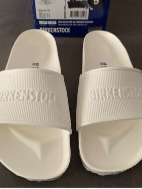 Birkenstock White Women's Slide Sandals